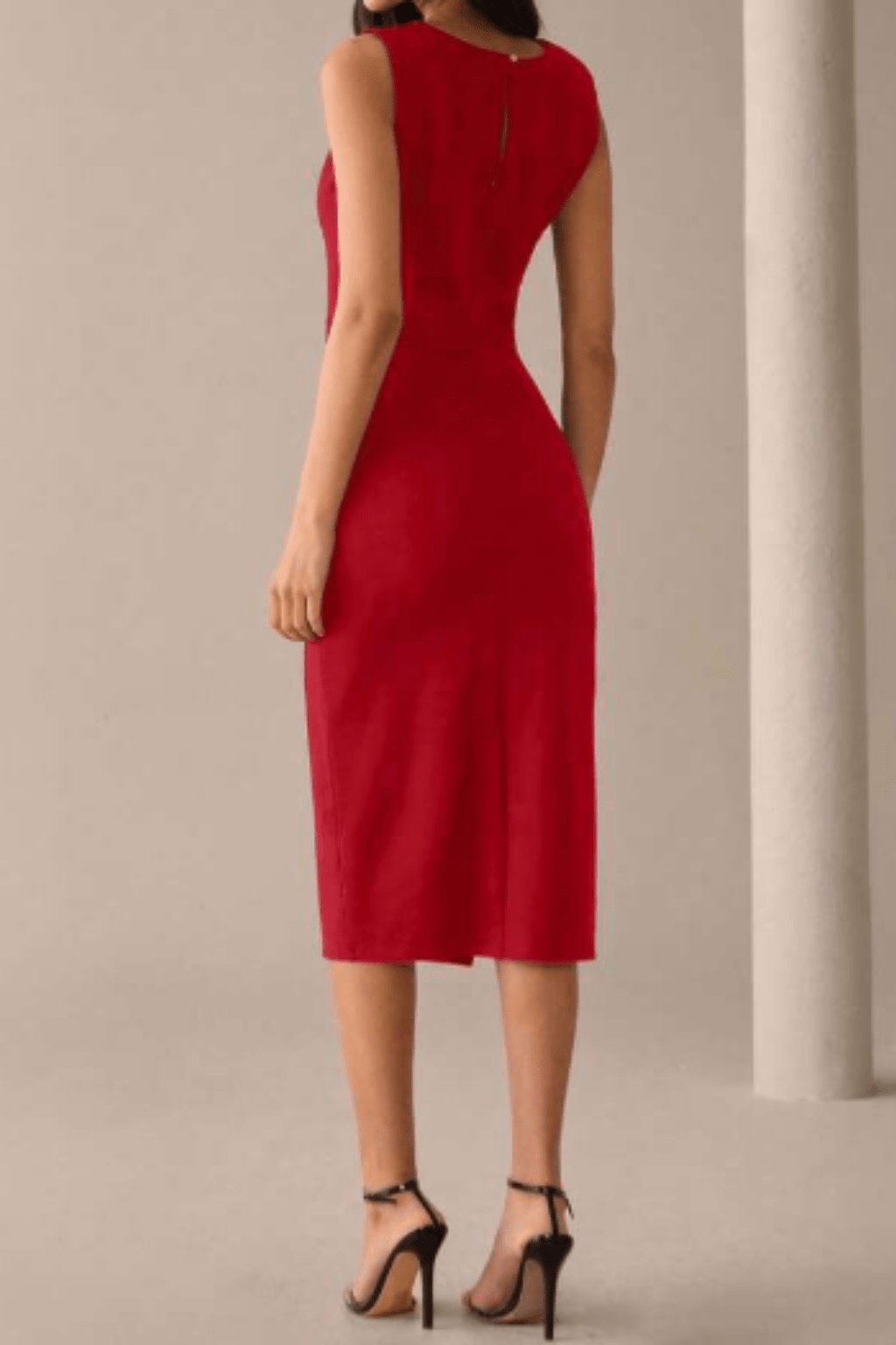 Vestido-Vermelho-Midi-Celine-Assimétrico-Sem-Mangas-LOLINE-02