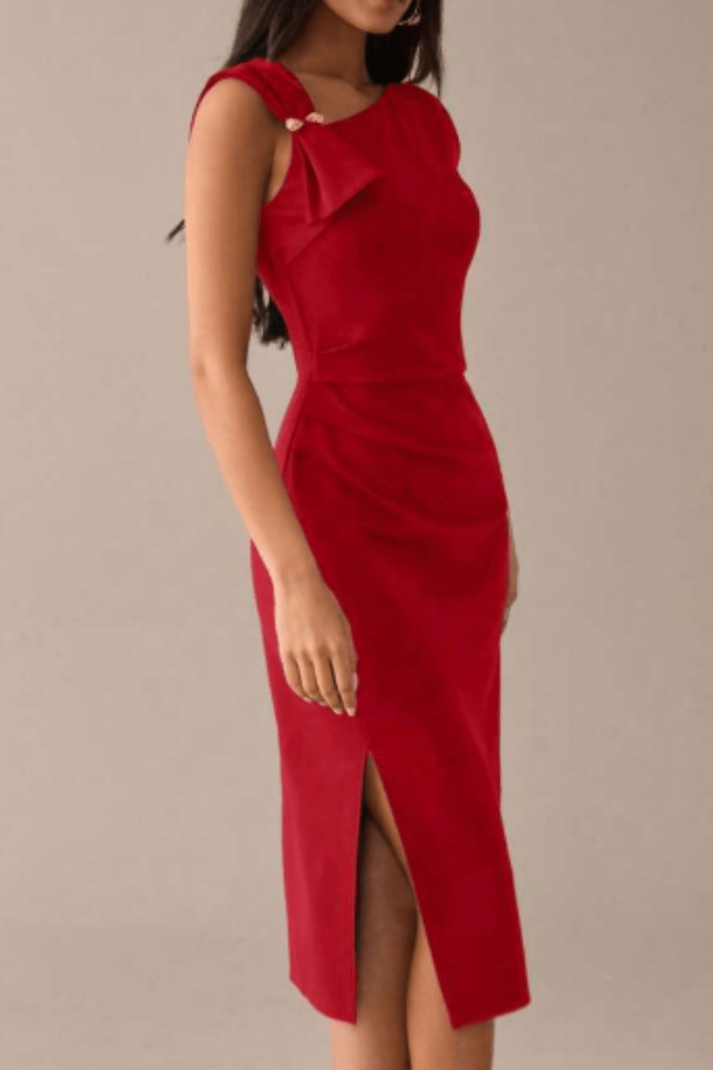 Vestido-Vermelho-Midi-Celine-Assimétrico-Sem-Mangas-LOLINE-04