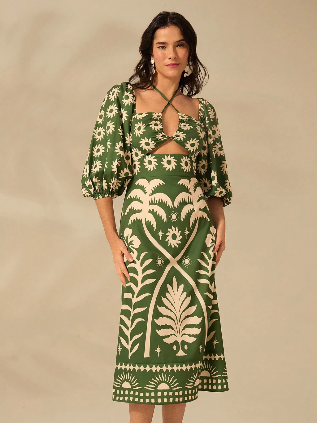 Vestido-curto-Manga-Bufante-Verde-Modelo-Catarine-loline-05